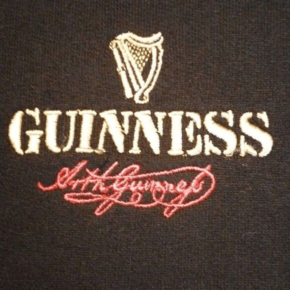 NWOT Guinness Sweatshirt by Guinness XL Black and Thick Warm - Picture 1 of 13
